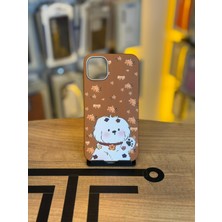 Avcı Teknoloji Market iPhone 11 Uyumlu Özel Tasarım Sevimli Figürlü Deri Dokulu Telefon Kılıfı