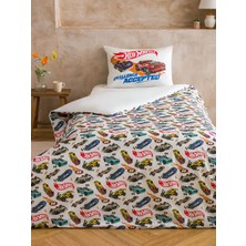 LC Waikiki Lcw Home Karışık Baskılı Çocuk Nevresim Seti %100 Pamuk 160 x 220 cm Hot Wheels Desenli