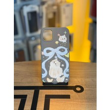Avcı Teknoloji Market iPhone 11 Uyumlu Özel Tasarım Sevimli Figürlü Deri Dokulu Telefon Kılıfı