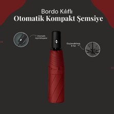 Uravas Store Bordo Kılıflı Otomatik Kompakt Şemsiye