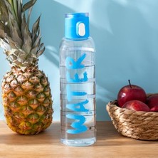 Porsima 161407-055 Su Şişesi Matara Suluk - Taşıması ve Içi Kolay Saat Hatırlatmalı Ölçekli - 750 cc Mavi