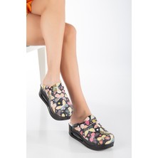 SABOTERLİK Ortopedik Doktor ve Hemşire Terliği Kelebek Desenli – Kaymaz Tabanlı Konforlu Sağlık Personeli Terliği