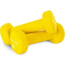 YES4ALL Pren Kaplamalı Dumbbell El Ağırlık Seti 2'li - 15 Renk ile Çoklu Ağırlık Seçenekleri, Yuvarlanmaz, Kaymaz, Altıgen Şekilli