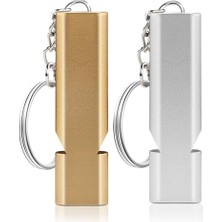 Acil Düdük, 2 Adet Hakem Düdüğü, Dağ Acil Düdük, Metal Düdük, Antrenmanlar Için Uygun Futbol Kürek Okulu Spor Kamp Yürüyüş (Gümüş/altın)