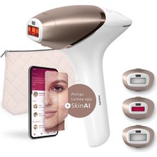 Philips Lumea Ipl Hair Removal 9900 BRI958-00 Lazer Epilasyon Cihazı 4 Akıllı Başlık/gözlük ve Çanta Hediyeli