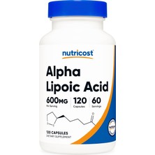 Nutricost Alpha Lipoic Acid 600MG Per Serving 120 Capsules - Plant Based Caps.