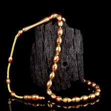 İskender Tesbih Ay Yıldız Motifli Koleksiyonluk Altın Tesbih