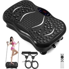 M570 Titreşimli Masaj ve Spor Aleti Vibrating Plate - 2x Direnç Lastiği - Bluetooth USB Bağlantı Speaker - Kumandalı