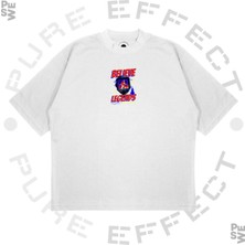 Pure Effect Unisex Oversize Believe Legends Baskılı Boxy Fit Kalın Kumaşlı T-Shirt