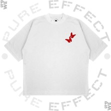 Pure Effect Unisex Oversize Bloody Valentine Baskılı Boxy Fit Kalın Kumaşlı T-Shirt