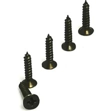 Raftan Topla Klips, Menteşe, Ayak, Ağaç, Sunta Vidası 3X13 mm - Siyah 100 Adet