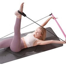 Aktif Pilates Bar Kiti | Direnç Bandı Barı Erkek ve Kadın | Tam Vücut Egzersiz Barı | Spor Salonu ve Ev Için Taşınabilir ve Hafif Direnç Egzersiz Sopası | Karın, Üst Vücut, Bacaklar ve Kalça