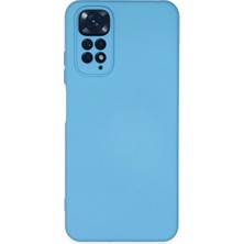 Raftan Topla Xiaomi Redmi Note 11 Kılıf Nano Içi Kadife Silikon - Mavi
