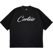 Pure Effect Unisex Oversize Corteiz V2 Baskılı Boxy Fit Kalın Kumaşlı T-Shirt