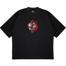 Pure Effect Unisex Oversize God Of War Baskılı Boxy Fit Kalın Kumaşlı T-Shirt