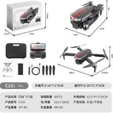 Marsilyan C13S Katlanabilir Drone - Wifi Kameralı Şarjlı Drone ve Kumanda Seti