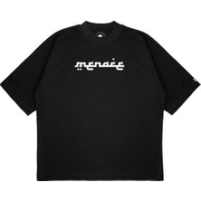Pure Effect Unisex Oversize Maniac Stray Kids Baskılı Boxy Fit Kalın Kumaşlı T-Shirt