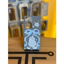 Avcı Teknoloji Market Samsung S25 Ultra Uyumlu Özel Tasarım Sevimli Figürlü Deri Dokulu Telefon Kılıfı