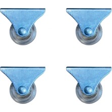 Marsilyan Furç Sabit Teker - 38MM - Şeffaf HKS237 - 4 Adet