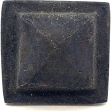 Raftan Topla Antika Tarz Dekoratif Pirinç Flanşlı Piramit Kabara - 29 Mm, Oksit