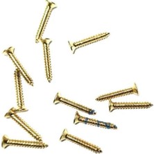 Raftan Topla Klips, Menteşe, Ayak, Ağaç, Sunta Vidası 2,2X13 mm - Sarı 100 Adet