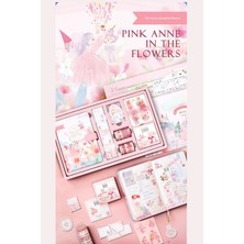 Vox Art Pink Anne Flower- Journal Defter Hediye Seti