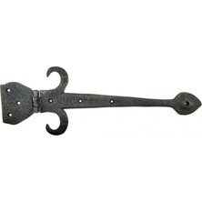 Raftan Topla Antika Tarz Dekoratif Pirinç Kuyruklu Çanak Menteşe - 137X390 Mm, Oksit