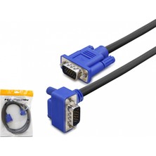 Marsilyan VGA Kablo L Tip 1.5 M - Siyah Mavi HN4485