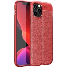 Raftan Topla Iphone 12 Pro Max Kılıf Auto Focus Kapak - Kırmızı