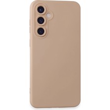 Raftan Topla Samsung Galaxy S23 Fe Kılıf Nano Içi Kadife Silikon - Pudra