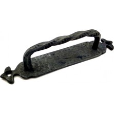 Raftan Topla Antika Tarz Dekoratif Pirinç Burgulu Çekme Kol - 205X33 Mm, Oksit