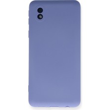 Raftan Topla Samsung Galaxy A01 Core Kılıf Nano Içi Kadife Silikon - Lila