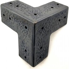 Raftan Topla Antika Tarz Dekoratif Pirinç Köşe Gönye - 68X68 Mm, Oksit