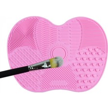 Marsilyan Pratik Kolay Makyaj Fırçası Temizleme Matı Aparatı Aleti Küçük (4887)