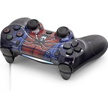 Marsilyan Gamepad Ps4 Uyumlu - Siyah Mavi Kırmızı ND400W