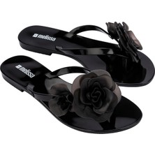 Melissa Harmonic Petals Ad Kadın-Kız Çocuk Parmak Arası Terlik 37818-SIYAH