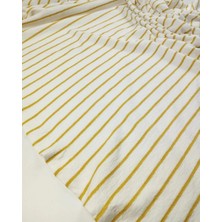 Kumaş Parça Hardal Ekru Renklerde Örme Kumaş 140X290CM
