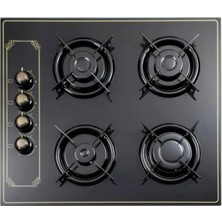 Esranın Dünyası Ankastre Siyah Gazlı Ocak - 4 Gözü ile Çoklu Pişirme Imkanı