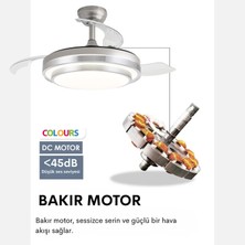 Colours Stars Sirius 36 Inch Tavan Vantilatörü Dc Motor LED Aydınlatma