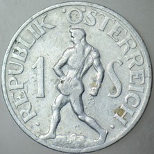 Banknoting Avusturya 1 Şilin 1952.