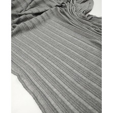 Kumaş Parça Gri Renkte Örme Kumaş 130X170CM