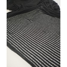 Kumaş Parça Siyah Renkte Örme Kumaş 140X235CM
