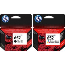 652 Orijinal Renkli Kartuş Hp Deskjet Ink Advantage 1115 Aio Yazıcı Uyumlu