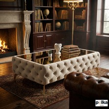 Polka Sofa Retro Black Ayaklı Orta Sehpa