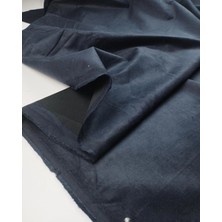 Kumaş Parça Telalı Lacivert Renkte Kadife Kumaş 130X260CM