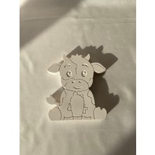 CEG Art Gallery Taş Boyama Seti - Sevimli Büyük Inek - 3 Renk Boya + 1 Adet Fırça