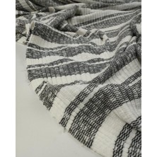 Kumaş Parça Siyah Beyaz Örme Kumaş 150X170CM