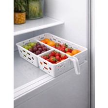 Padilon Buzdolabı Içi Düzenleyici  Raf Organizeri Pratik Saplı Tasarım 23X32X8 cm
