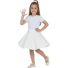 ERDEM KIDS Kız Çocuk 23 Nisan Kloş Günlük, Bayramlık, Gösteri, Parti, Özel Gün Okul Etek