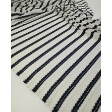 Kumaş Parça Siyah Beyaz Örme Kumaş 150X230CM